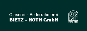 „Glaserei Bietz – Hoth GmbH“-Logo, zur Startseite